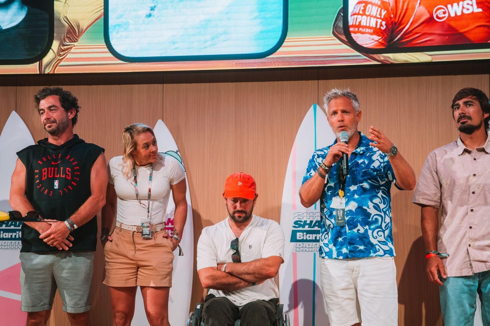 Prise de parole lors du Shaka Event à Biarritz